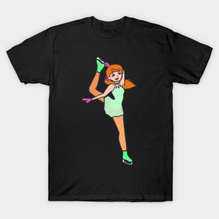 Figure skating ice skating ice skating ice sport T-Shirt